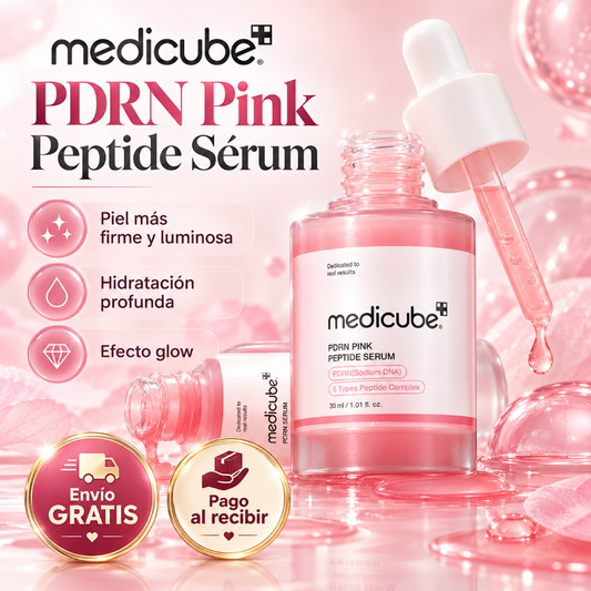 Medicube PDRN Pink Peptide Sérum | Piel Firme, Hidratada y Luminosa